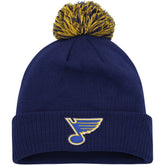 St. Louis Blues adidas COLD.RDY Cuffed Knit Hat with Pom - Blue | Adidas near me