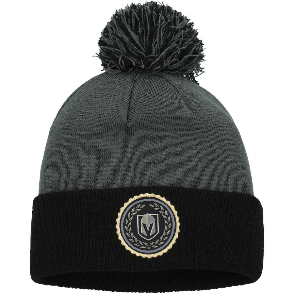 Vegas Golden Knights adidas Women's Laurel Cuffed Knit Hat with Pom - Gray | Adidas online