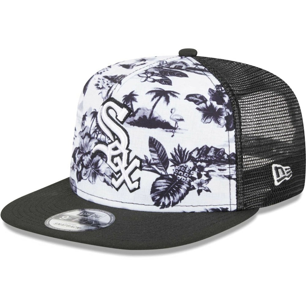 Chicago White Sox New Era Vacay 2.0 A-Frame Trucker 9FIFTY Snapback Hat Discount