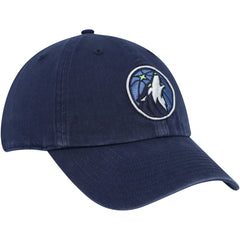 47 brand Minnesota Timberwolves '47 Core Logo Clean Up Adjustable Hat Navy