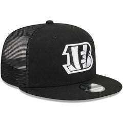 Cincinnati Bengals New Era Main Trucker 9FIFTY Snapback Hat - Black - NFL