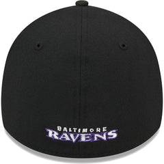 Baltimore Ravens New Era Main 39THIRTY Flex Hat - Black - NFL