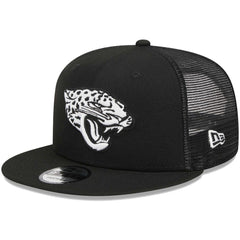Jacksonville Jaguars New Era Main Trucker 9FIFTY Snapback Hat - Black - NFL