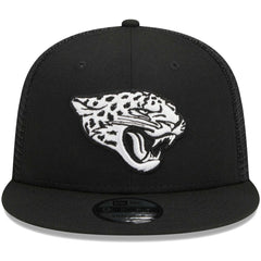 Jacksonville Jaguars New Era Main Trucker 9FIFTY Snapback Hat - Black - NFL