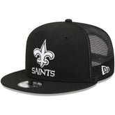 New Orleans Saints New Era Main Trucker 9FIFTY Snapback Hat - Black - NFL
