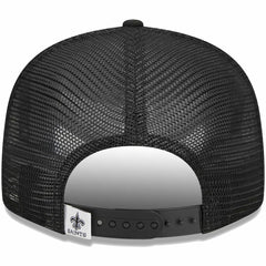 New Orleans Saints New Era Main Trucker 9FIFTY Snapback Hat - Black - NFL