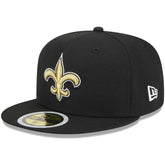 New Orleans Saints New Era Youth Main 59FIFTY Fitted Hat - Black - NFL