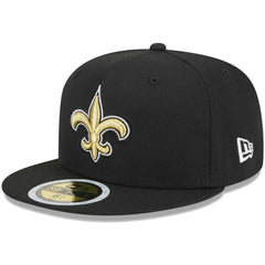 New Orleans Saints New Era Youth Main 59FIFTY Fitted Hat - Black - NFL
