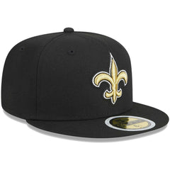 New Orleans Saints New Era Youth Main 59FIFTY Fitted Hat - Black - NFL