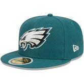 Philadelphia Eagles New Era Youth Main 59FIFTY Fitted Hat - Midnight Green - NFL