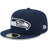 Seattle Seahawks New Era Youth Main 59FIFTY Fitted Hat - College Navy - NFL