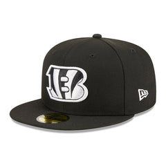 Cincinnati Bengals New Era Main Patch 59FIFTY Fitted Hat - Black - NFL