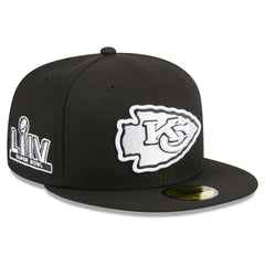 Kansas City Chiefs New Era Main Patch 59FIFTY Fitted Hat - Black - NFL