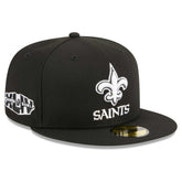 New Orleans Saints New Era Main Patch 59FIFTY Fitted Hat - Black - NFL
