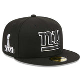 New York Giants New Era Main Patch 59FIFTY Fitted Hat - Black - NFL