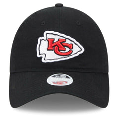 Kansas City Chiefs New Era Women's Main Core Classic 2.0 9TWENTY Adjustable Hat - Black - NFL