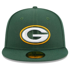Green Bay Packers New Era Main Patch 59FIFTY Fitted Hat - Green - NFL