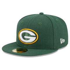 Green Bay Packers New Era Main Patch 59FIFTY Fitted Hat - Green - NFL