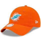 Miami Dolphins New Era Women's Main Core Classic 2.0 9TWENTY Adjustable Hat - Orange - NFL