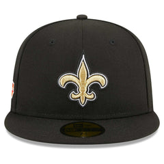 New Orleans Saints New Era Main Patch 59FIFTY Fitted Hat - Black - NFL