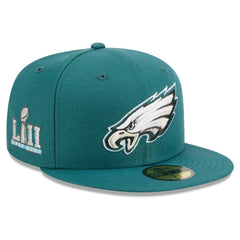 Philadelphia Eagles New Era Main Patch 59FIFTY Fitted Hat - Midnight Green - NFL