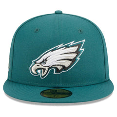 Philadelphia Eagles New Era Main Patch 59FIFTY Fitted Hat - Midnight Green - NFL