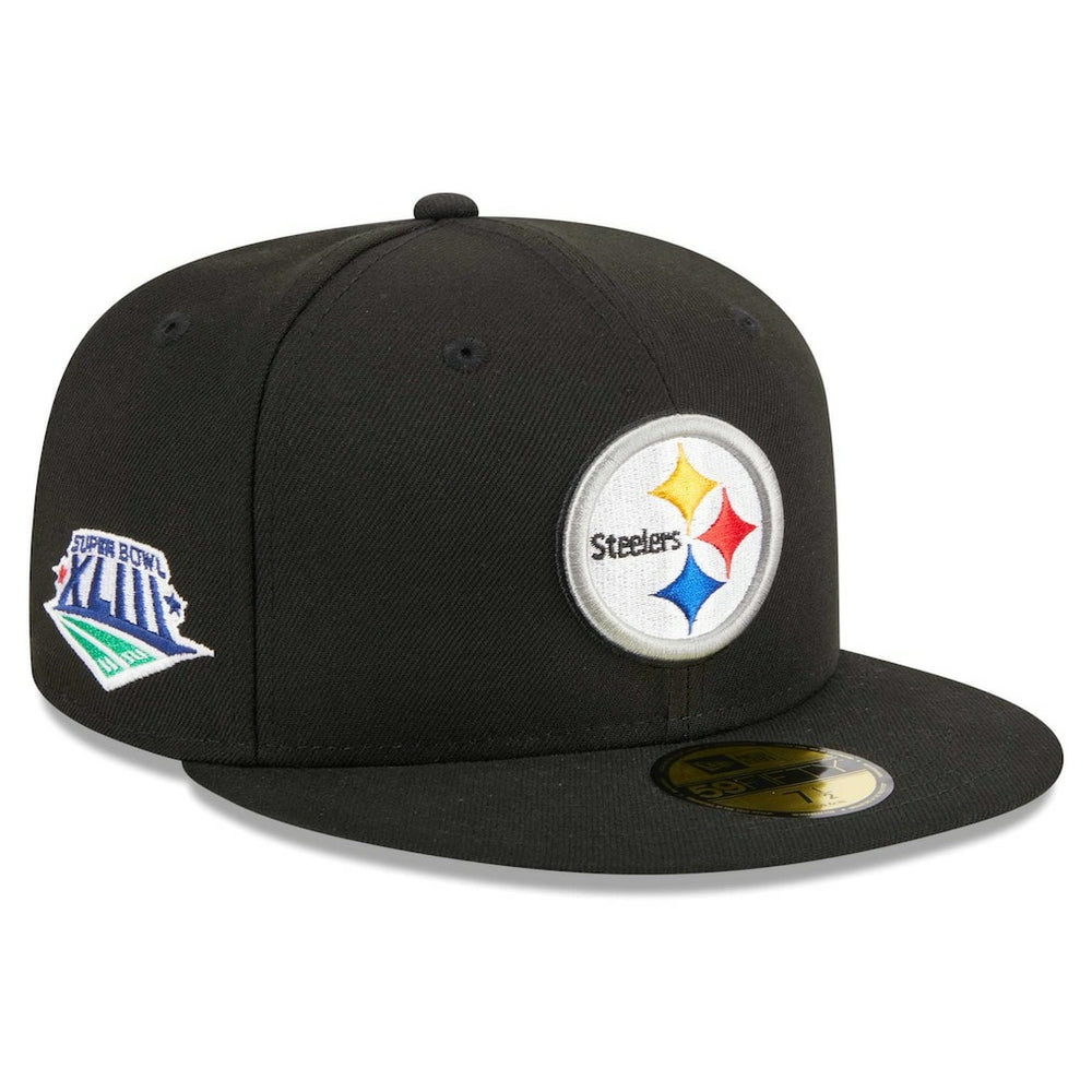 Pittsburgh Steelers New Era Main Patch 59FIFTY Fitted Hat - Black - NFL