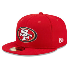 San Francisco 49ers New Era Main Patch 59FIFTY Fitted Hat - Scarlet - NFL