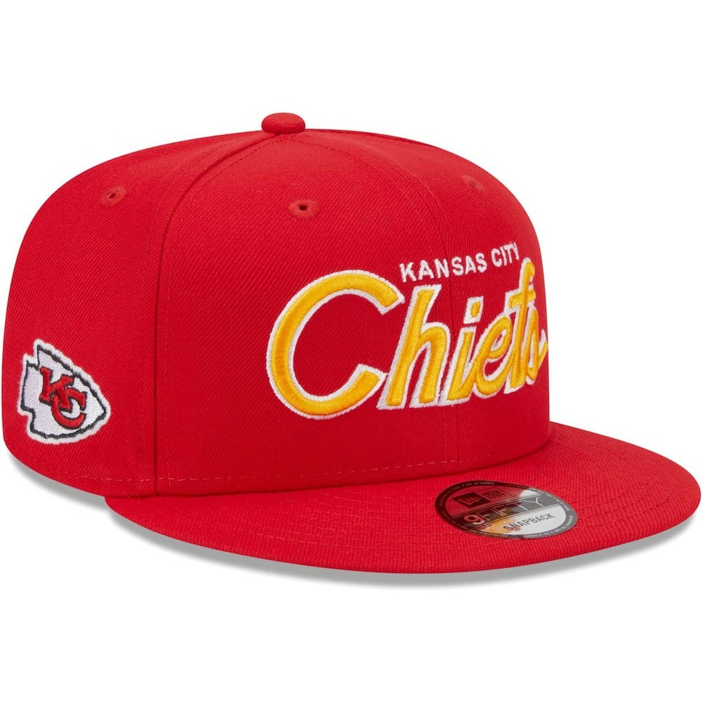 Kansas City Chiefs New Era Main Script 9FIFTY Snapback Hat - Red - NFL