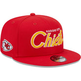 Kansas City Chiefs New Era Main Script 9FIFTY Snapback Hat - Red - NFL