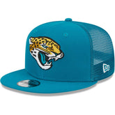 Jacksonville Jaguars New Era Youth Main Trucker 9FIFTY Snapback Hat - Teal - NFL