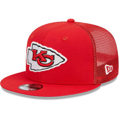 Kansas City Chiefs New Era Youth Main Trucker 9FIFTY Snapback Hat - Red - NFL