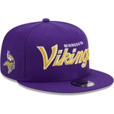 Minnesota Vikings New Era Main Script 9FIFTY Snapback Hat - Purple - NFL