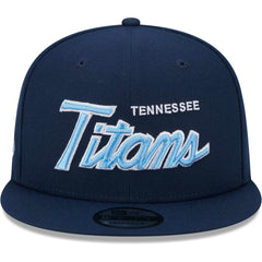 Tennessee Titans New Era Main Script 9FIFTY Snapback Hat - Navy - NFL