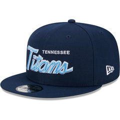 Tennessee Titans New Era Main Script 9FIFTY Snapback Hat - Navy - NFL
