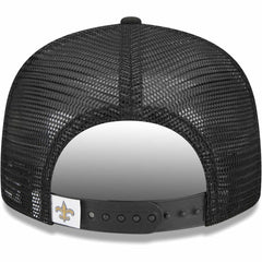 New Orleans Saints New Era Youth Main Trucker 9FIFTY Snapback Hat - Black - NFL