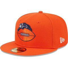 Chicago Bears New Era Throwback Main 59FIFTY Fitted Hat - Orange - NFL