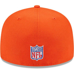 Chicago Bears New Era Throwback Main 59FIFTY Fitted Hat - Orange - NFL