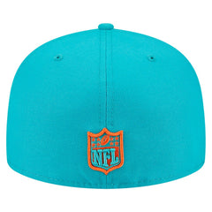 Miami Dolphins New Era Main 59FIFTY Fitted Hat - Aqua - NFL