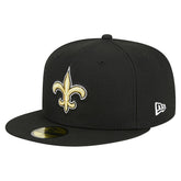 New Orleans Saints New Era Main 59FIFTY Fitted Hat - Black - NFL