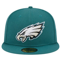Philadelphia Eagles New Era Main 59FIFTY Fitted Hat - Midnight Green - NFL