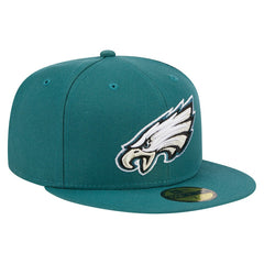 Philadelphia Eagles New Era Main 59FIFTY Fitted Hat - Midnight Green - NFL