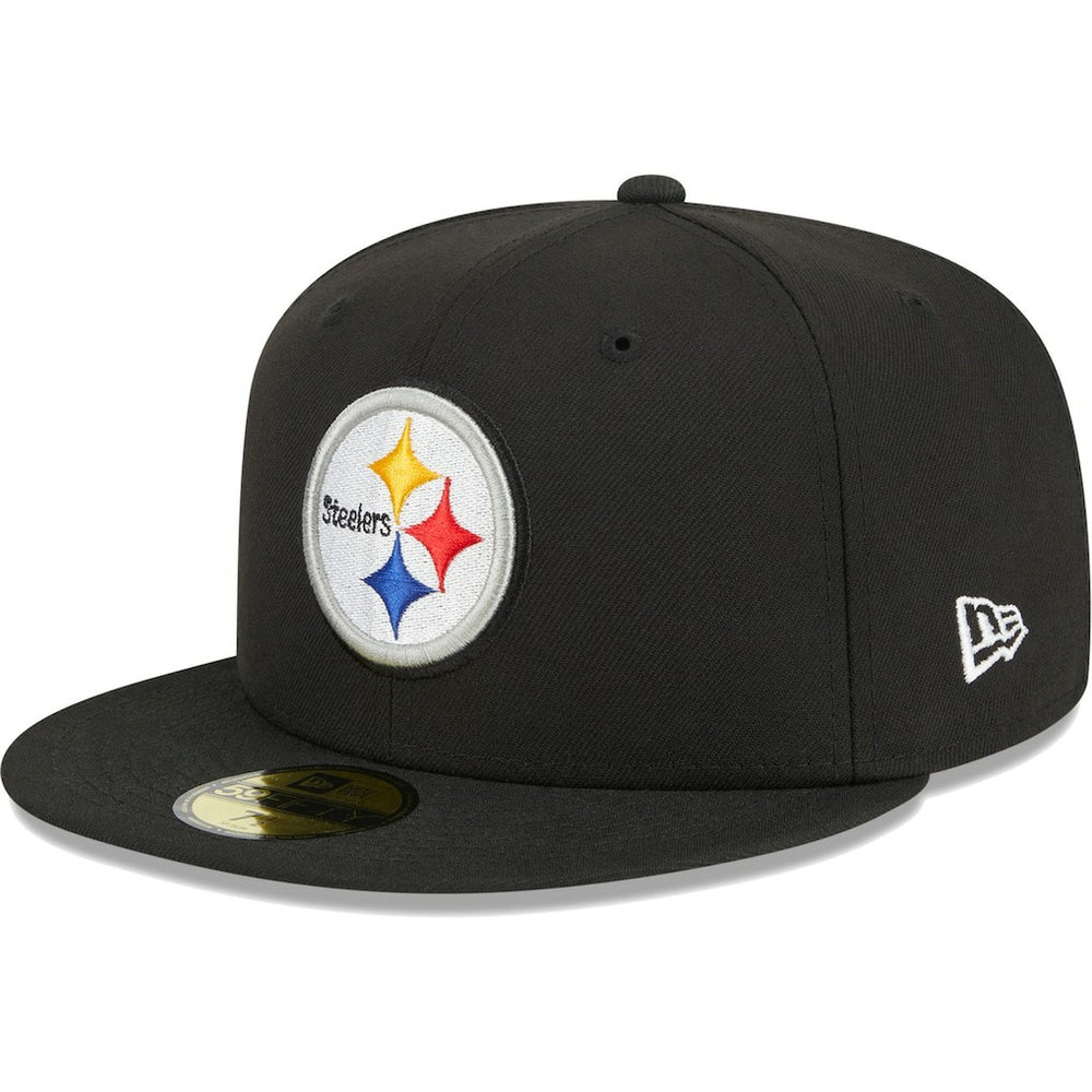 Pittsburgh Steelers New Era Main 59FIFTY Fitted Hat - Black - NFL
