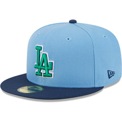 Los Angeles Dodgers New Era Green Undervisor 59FIFTY Fitted Hat for sale