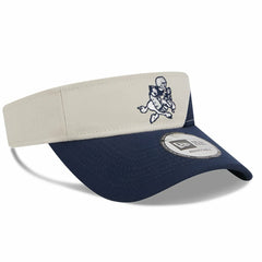 Dallas Cowboys New Era 2023 Sideline Historic Adjustable Visor - Cream/Navy - NFL