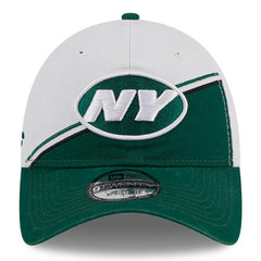 New York Jets New Era 2023 Sideline 9TWENTY Adjustable Hat - White/Green - NFL