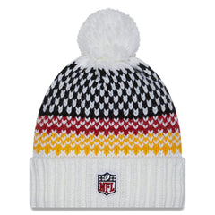 Arizona Cardinals New Era Women's 2023 Sideline Cuffed Knit Hat with Pom - White - NFL