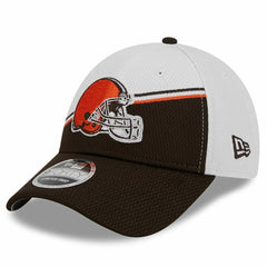 Cleveland Browns New Era 2023 Sideline 9FORTY Adjustable Hat - White/Brown - NFL