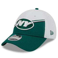 New York Jets New Era 2023 Sideline 9FORTY Adjustable Hat - White/Green - NFL