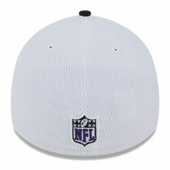 Baltimore Ravens New Era 2023 Sideline 39THIRTY Flex Hat - White/Black - NFL
